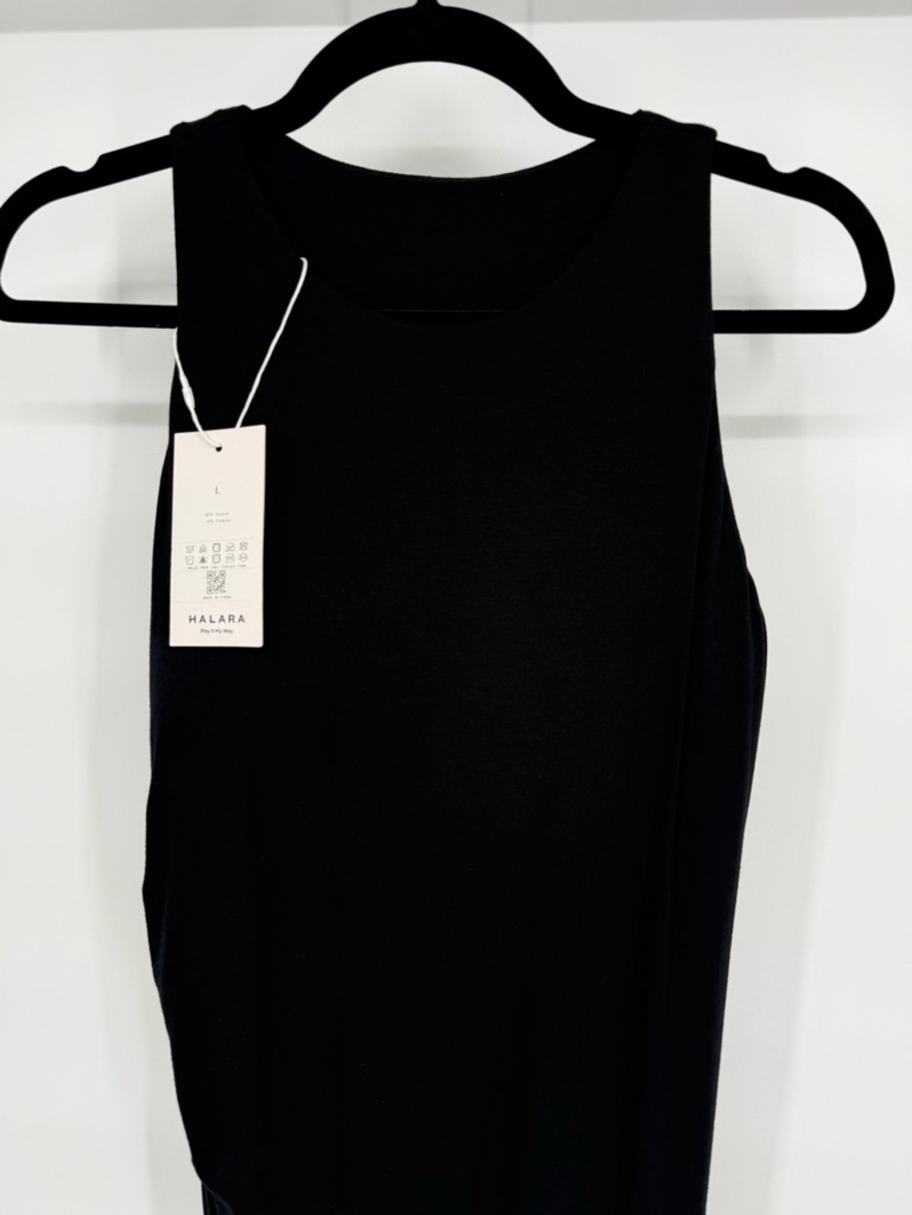 Halara Bodycon Midi Little Black Dress Ruched Side Stretch Minimalist Sexy Beach - Picture 2 of 13